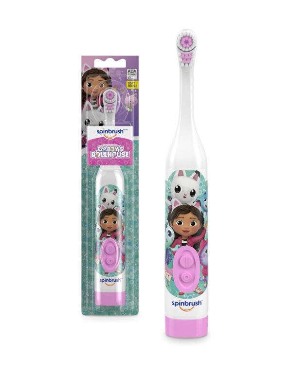 Spinbrush Gabby's Dollhouse Kids Electric Battery Toothbrush, Soft Bristles ($5.00)