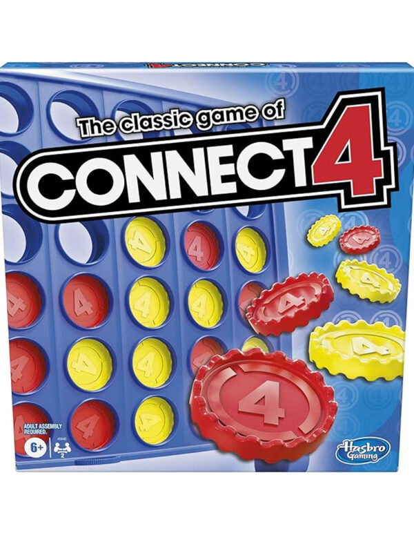 Hasbro Gaming Connect 4 Classic Grid,4 in a Row Game,Strategy Board Games for Kids,2 Player .for Family and Kids,Ages 6 and Up ($ 8.89)