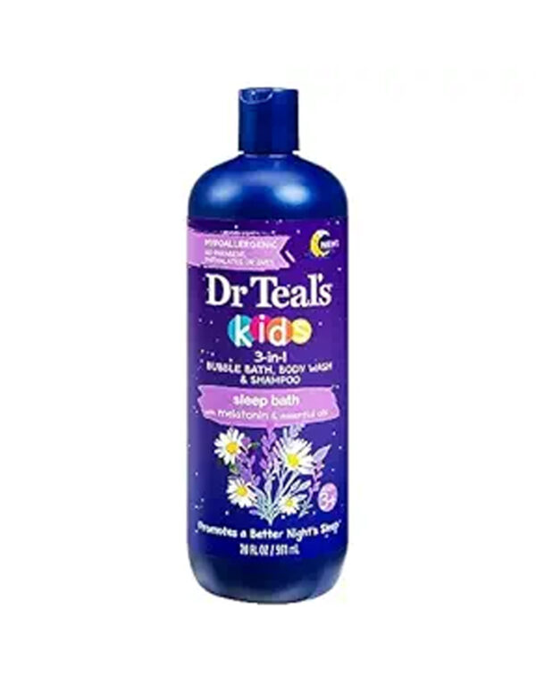 Dr Teal`s Kids 3-in-1 Bubble Bath, Body Wash & Shampoo Sleep Bath (1) 20 Fluid Ounce Bottle ( $ 4.87)