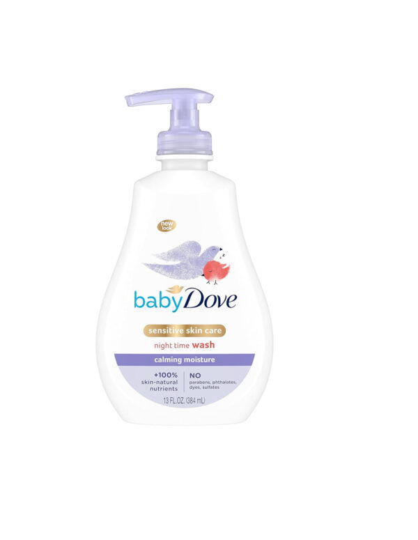 Baby Dove Sensitive Skin Care Baby Wash Calming Moisture For a Calming Baby Bath Wash Hypoallergenic and Tear-Free, Washes Away Bacteria 13 oz ($  5.87)