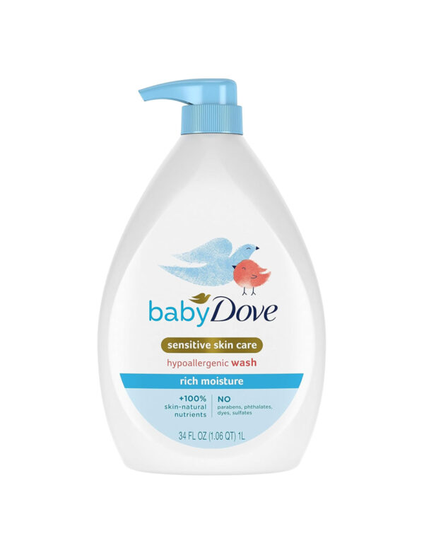 Baby Dove Sensitive Skin Hydrating Body Wash | Tear-Free & Hypoallergenic | Pediatrician Tested | 34oz ( $ 13.98)