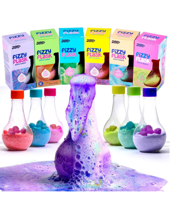 Tubby Tots Bath Potion Kits for Kids - 6 Pk - Bath Bombs for Kids - Toddler Bubble Foam Colors Fizzies - Bathtub Toys for Kid Ages 4-8 Years Old - Science Soap Potions Kit Age 3 4 5 6 7 8 - Non Toxic ($ 9.99)