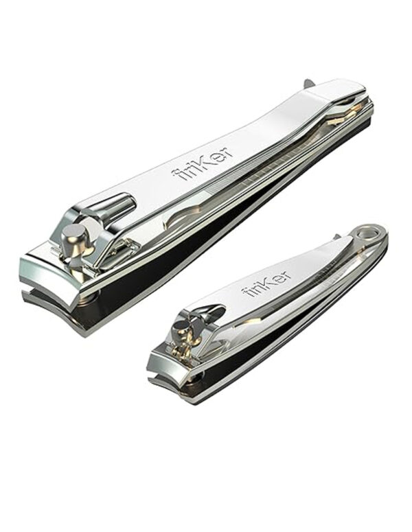 Nail Clipper Set,Premium Stainless Steel Fingernail and Toenail Clipper Cutters with Nail File, Sharp Effortless Nail Clippers Set for Men & Women(Silver) ($ 6.99)