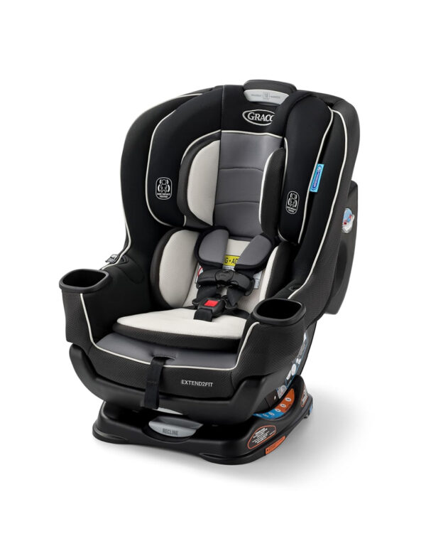 Graco Extend2Fit Convertible Baby Car Seat, Rear and Forward Facing, Adjustable Extension Panel for Extra Legroom, Gotham ($  249.99)